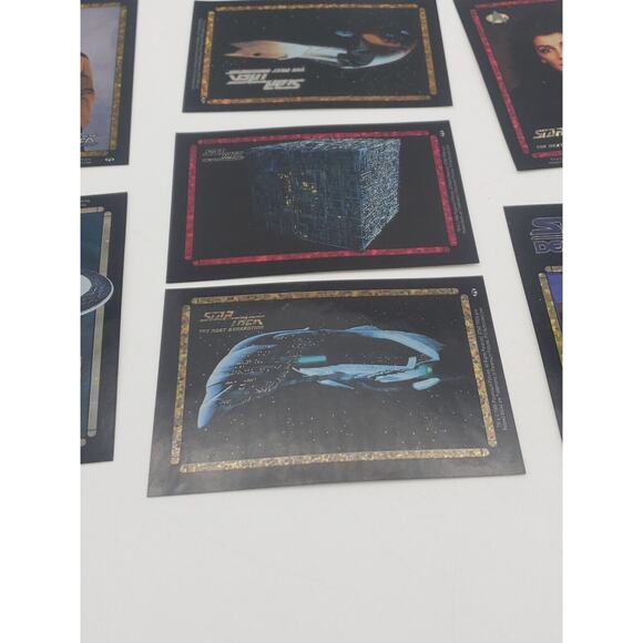 1996 90s STAR TREK LOT OF 10 VENDING MACHINE STICKER PRISM PICARD SPACESHIP - Picture 3 of 10